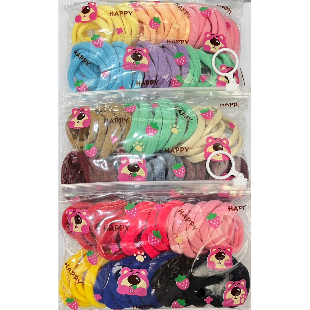 (Isi 50pcs) Ikat rambut anak ikat rambut wanita