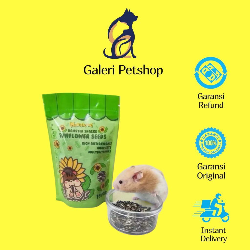 Hamsfood Hamster Snack Sunflower Seeds 150gr