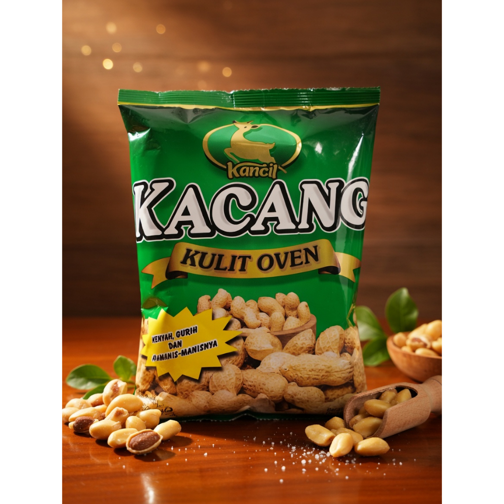 KANCIL Kacang Kulit Oven Renyah Gurih Bahan Berkualitas 65gr