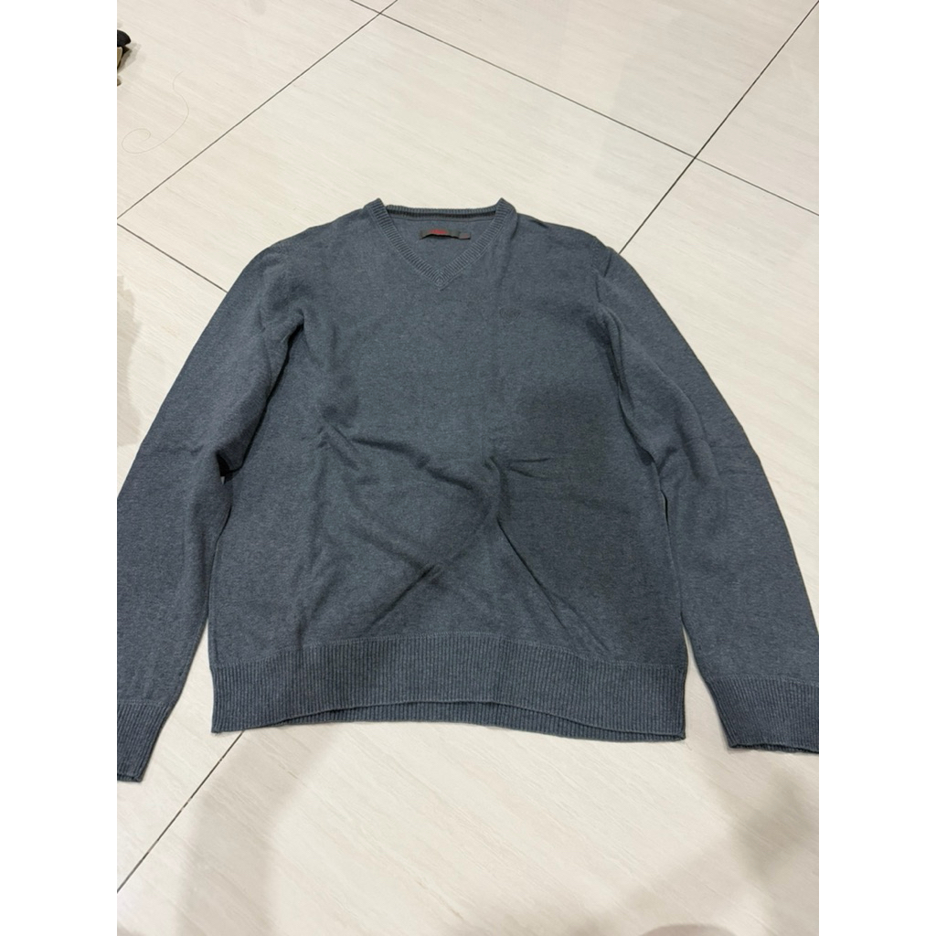 good condition sweater tangan panjang rajut pria cowok baju musim dingin