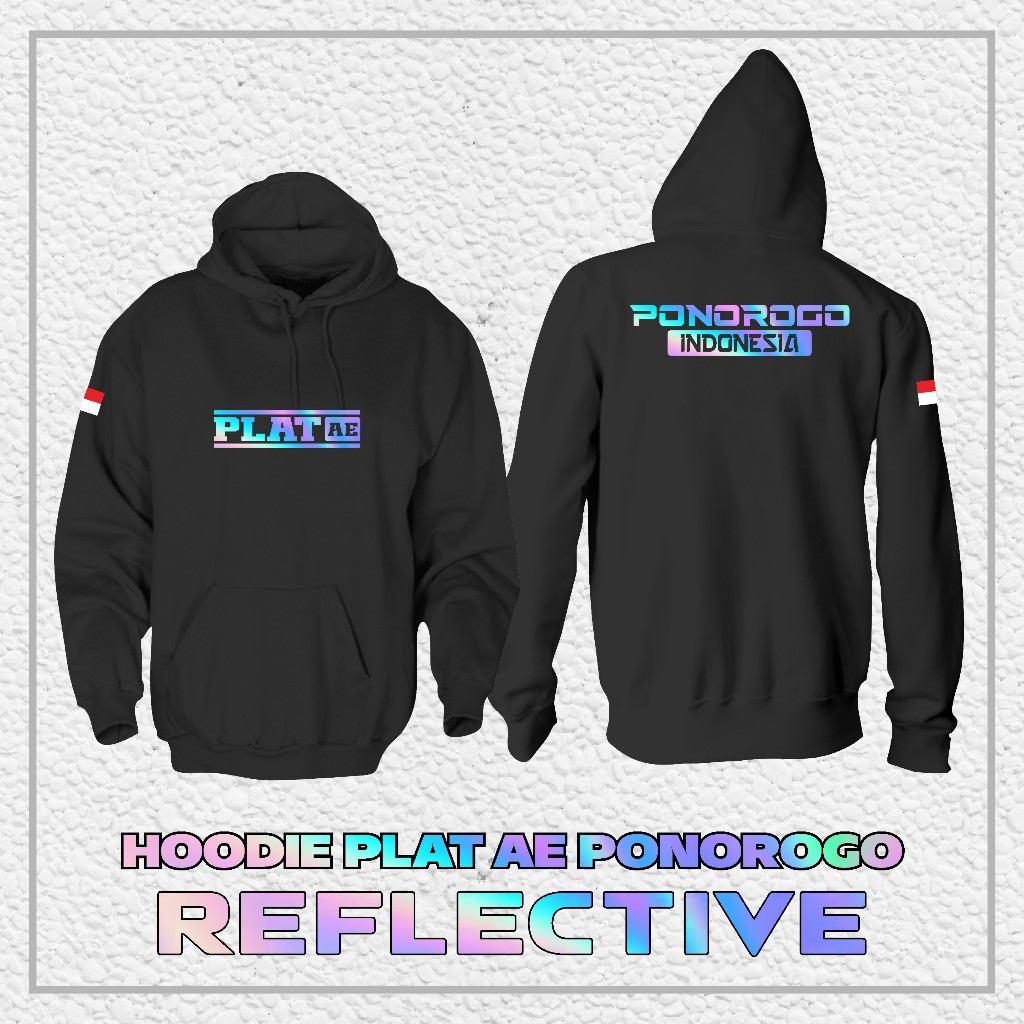 Hoodie Jaket PLAT AE PONOROGO "REFLEKTIF MENYALA" || Jaket PLAT AE PONOROGO
