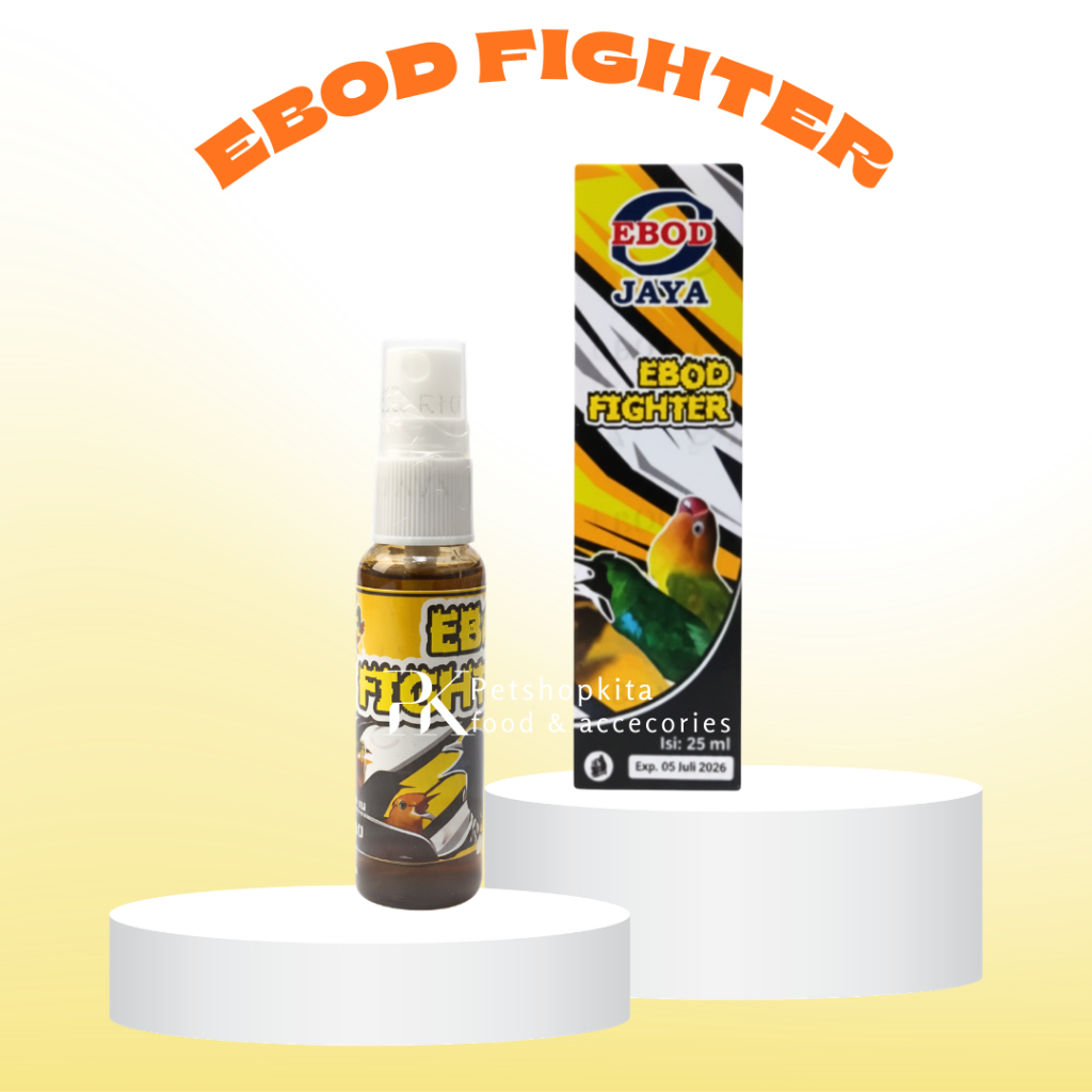 Ebod Fighter Premium Spray Obat Vitamin Semprot Sebelum Tanding Vitamin Burung Murai Kacer Kenari Lo