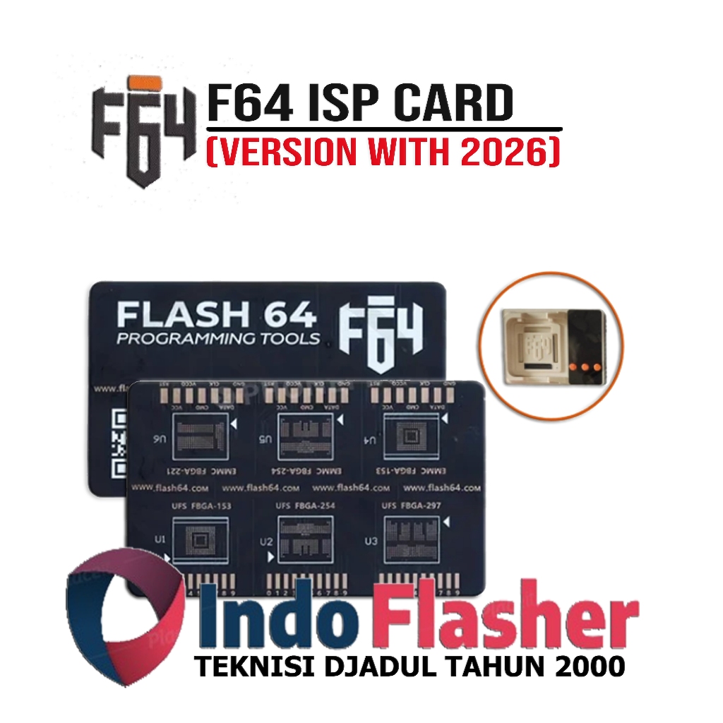 F64 ISP Card - Flash 64 BGA ISP Board - BGA SOLDERING F64 PCB Adapter eMMC UFS - BGA Card F64 – Solu