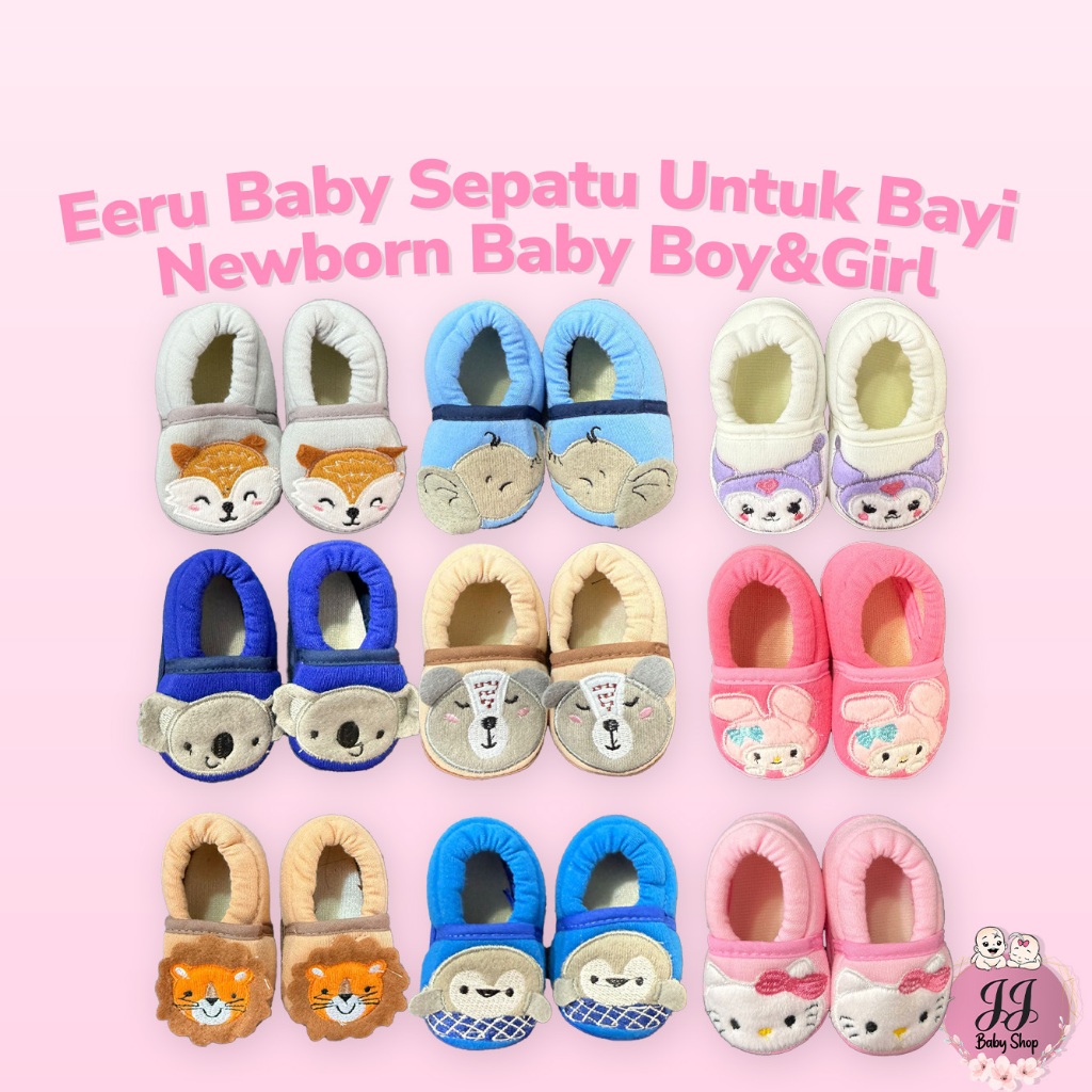 Eeru Baby Sepatu Untuk Bayi Newborn Baby Boy&Girl(0-3 Bulan)