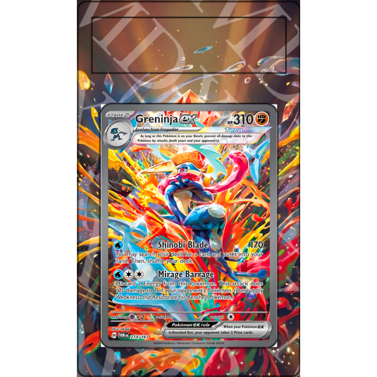 Greninja Ex #214 Pokemon Twilight Masquerade (Extended Art)