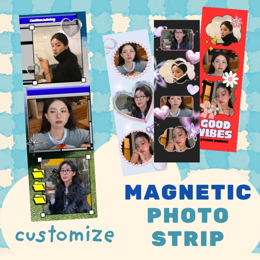 (CUSTOM) Foto Magnet Hiasan Kulkas | Photostrip | Photobox | Photo Frame | Souvenir