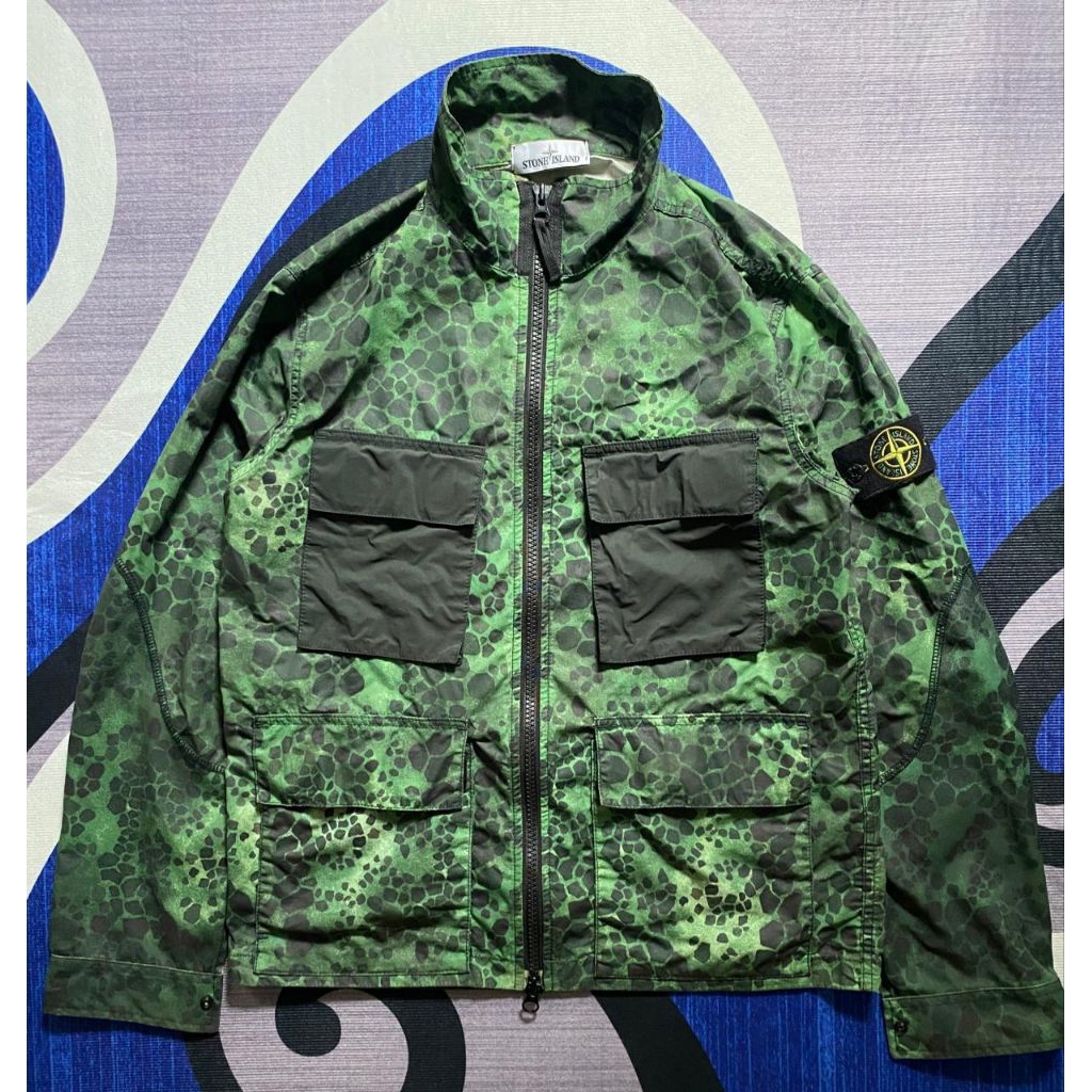 stone island aligator camo