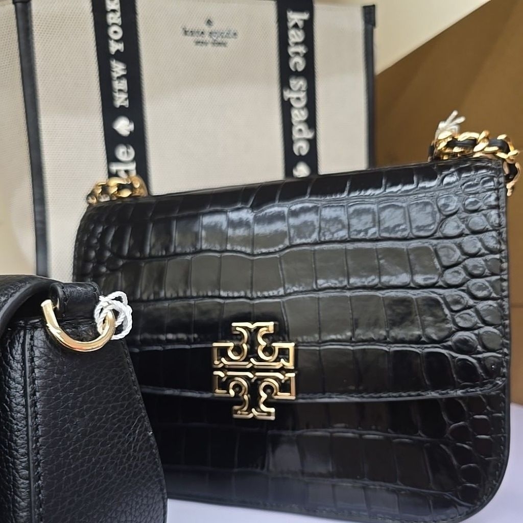 TAS TB BRITTEN FLAP CROCO