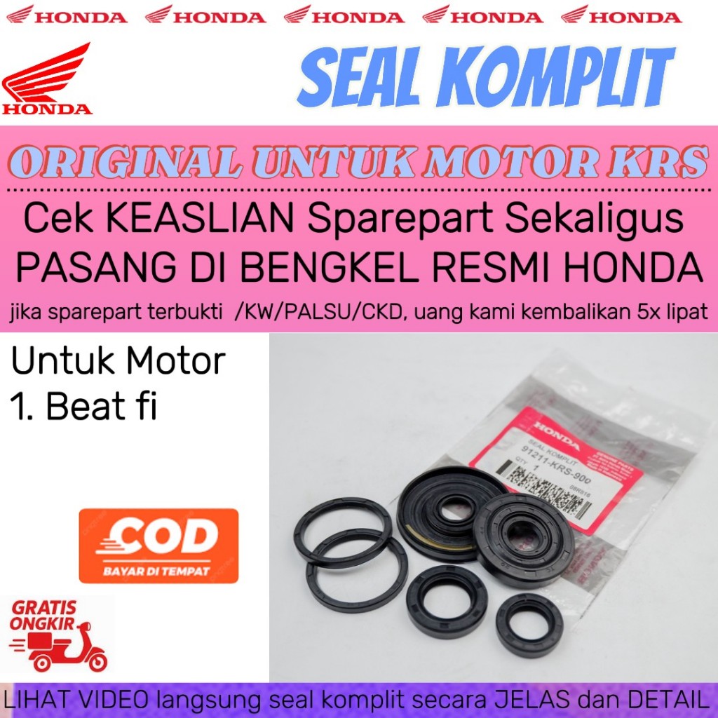 Seal Komplit Honda Beat FI / Oli Seal CVT Kit Komplit Honda Beat FI Seal beat FI/seal cvt beat fi/Si