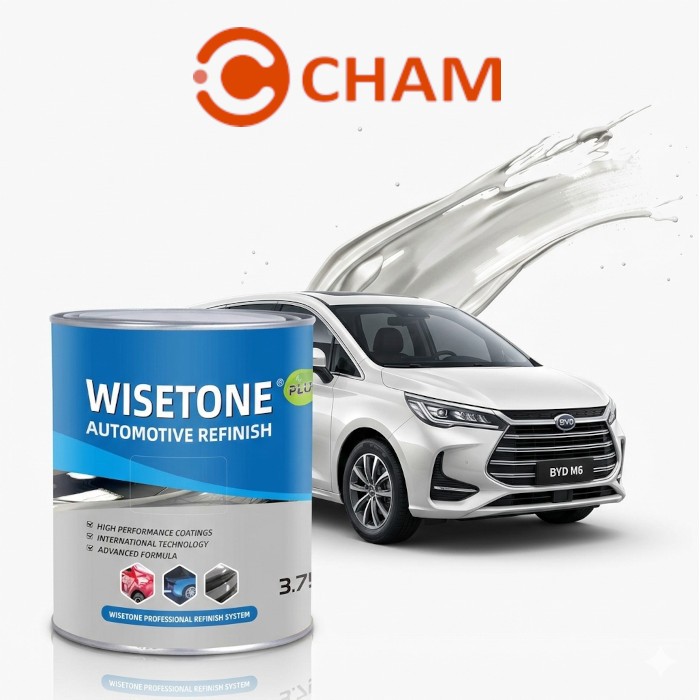 Cat Mobil Motor Wisetone Plus PEARL - CRYSTAL WHITE PEARL - Putih Kristal Pearl WP610 - ULTRA PREMIU