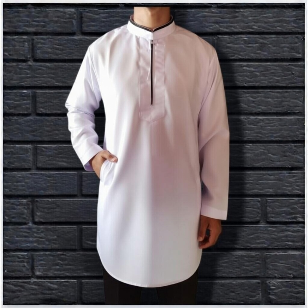 KOKO PRIA LENGAN PANJANG MODEL RESLETING DEPAN JUMBO