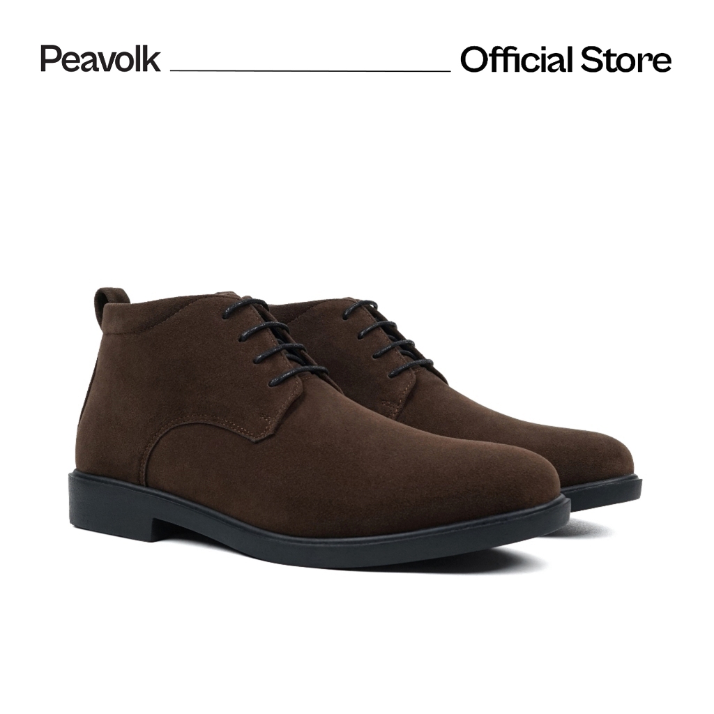 Peavolk Boots Suede Sepatu Boots Pria Suede Kasual untuk Aktivitas Harian Nyaman Boots Suede Pria Co