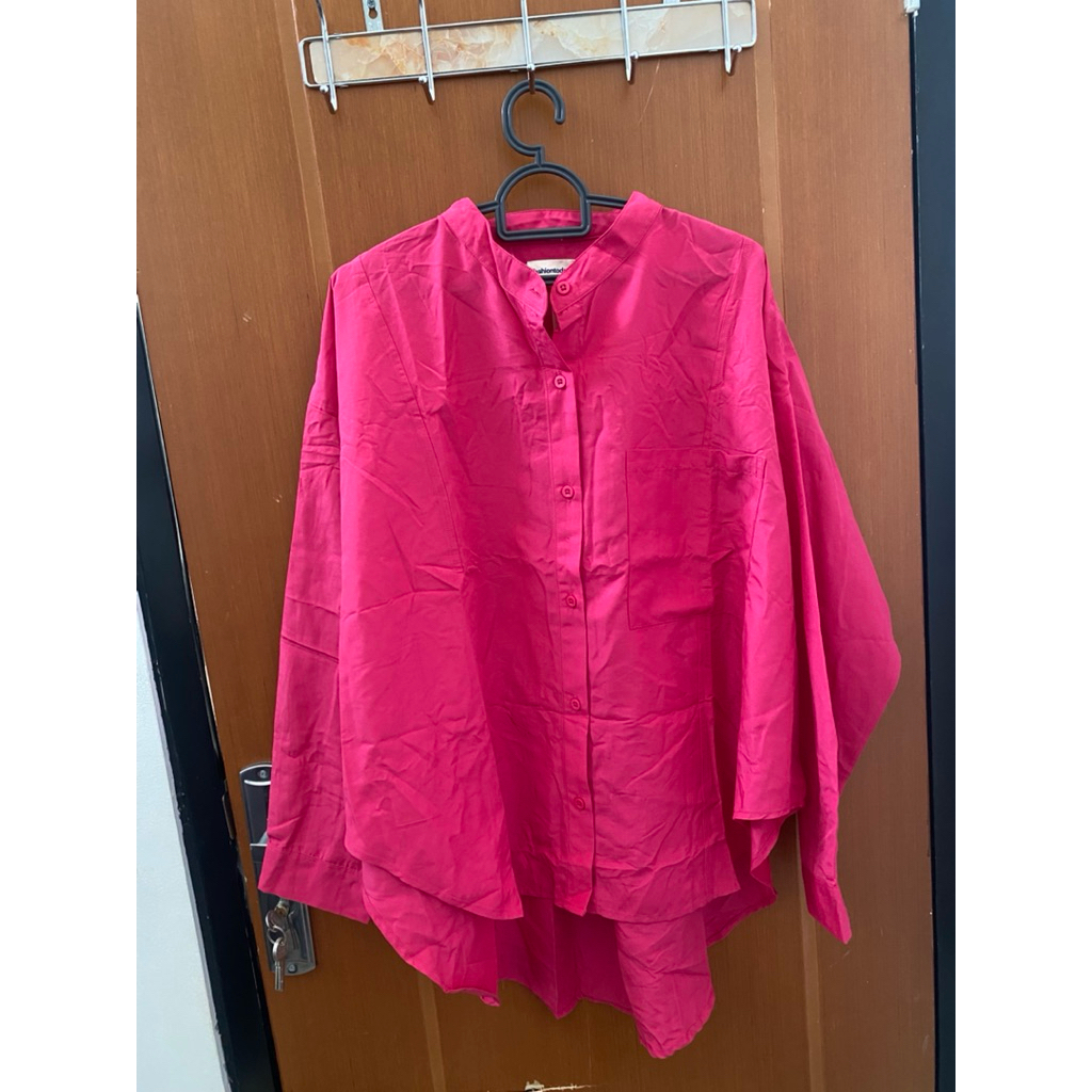 kemeja fushia alice norin gina fashion today
