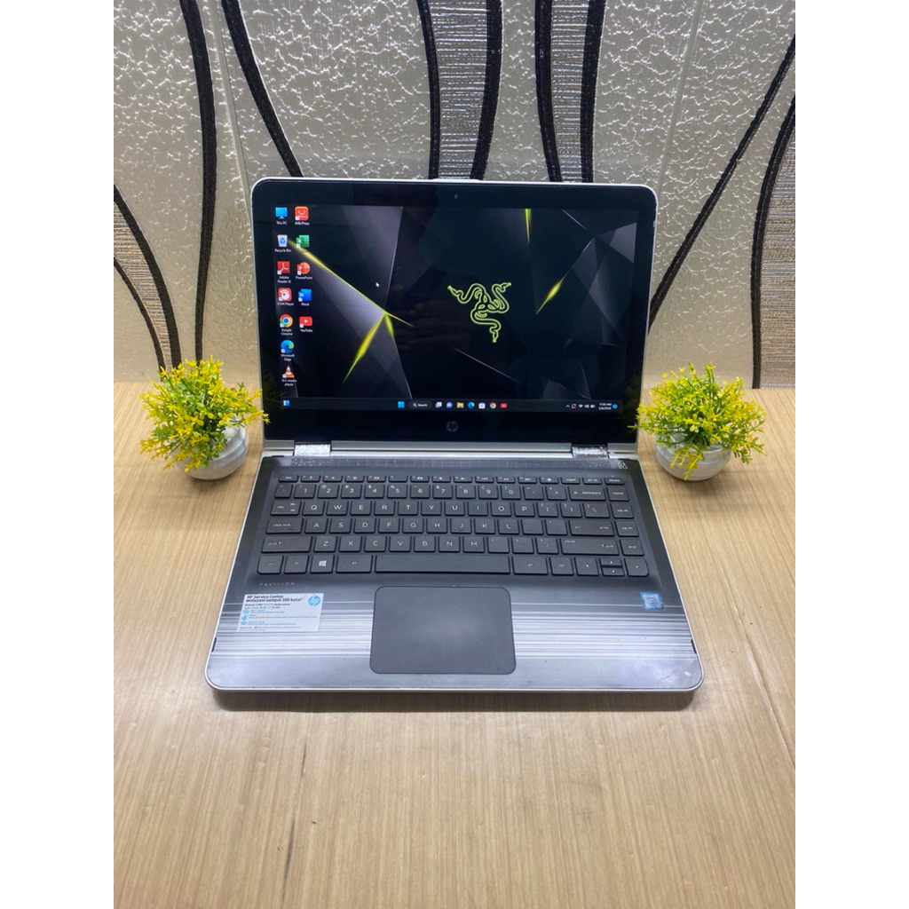 Laptop HP Pavilion Core i3 Gen 7 Ram 4 Ssd 128 GB kondisi normal siap pakai  Type Hp pvilion convert