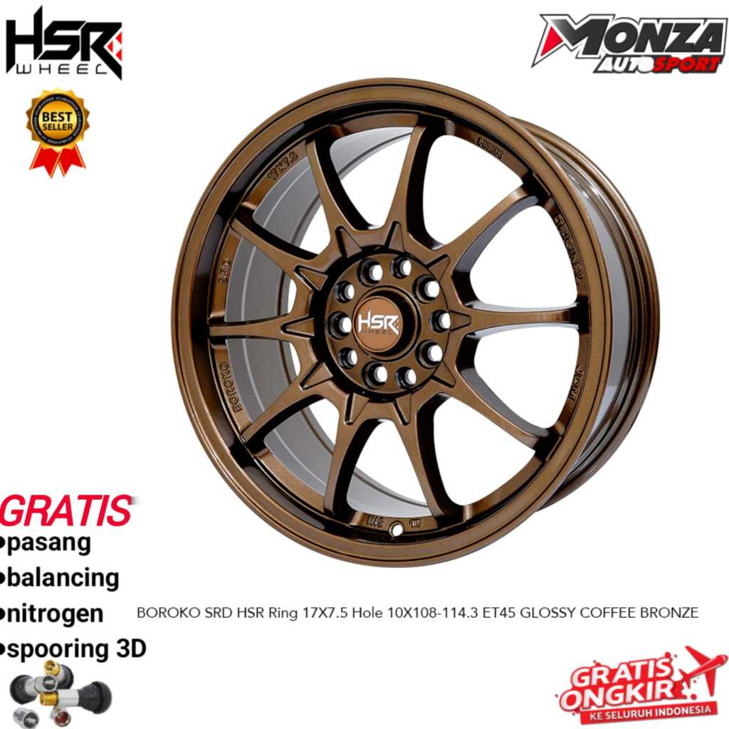 Velg Ce28 Ring 17 untuk mobil Cherry J6, Peugeot, Innova, Xpander, Camry Dll HSR Boroko Srd