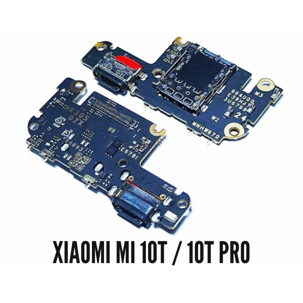 (IC) Papan Charger Konektor Charger Xiaomi Redmi Mi 10T Mi 10T Pro + Mic