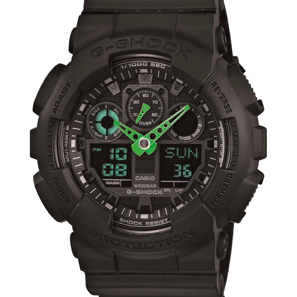 Gshock GA100 green neon limited edition