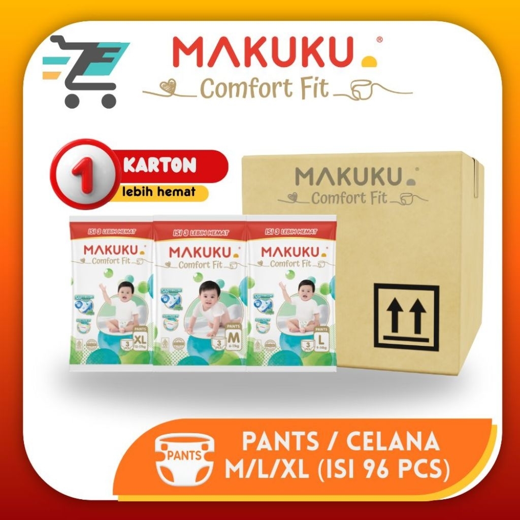 1 KARTON - MAKUKU COMFORT FIT KEMASAN HEMAT