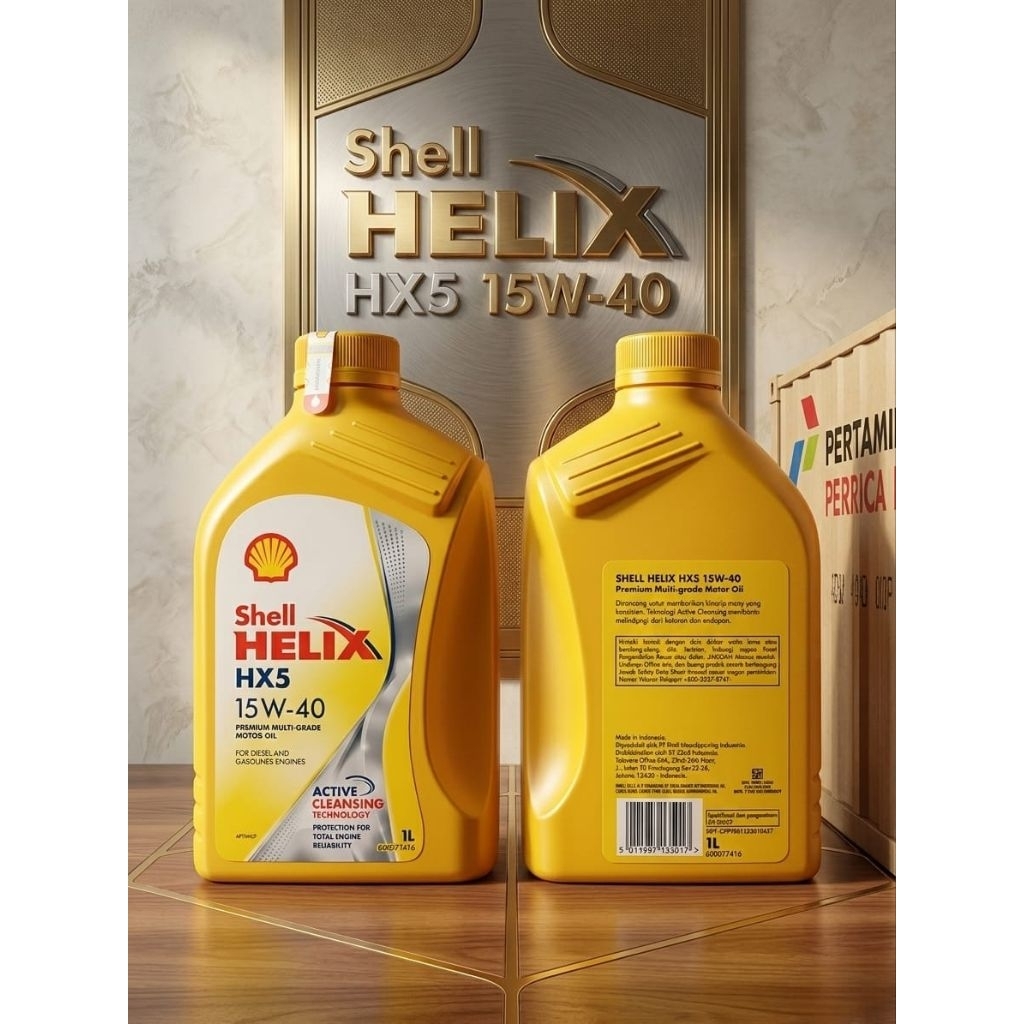 OLI SHELL HELIX HX5 1LITER 15W-40 OLI SHELL