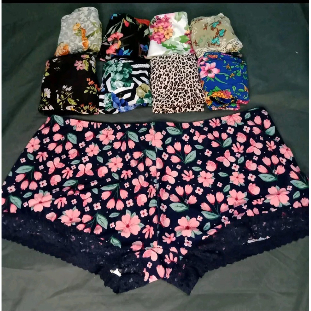 CD Juve Hotpants Renda motip Jumbo – Celana Dalam Wanita Boxer Short Pants Paket 3/6/12PCS