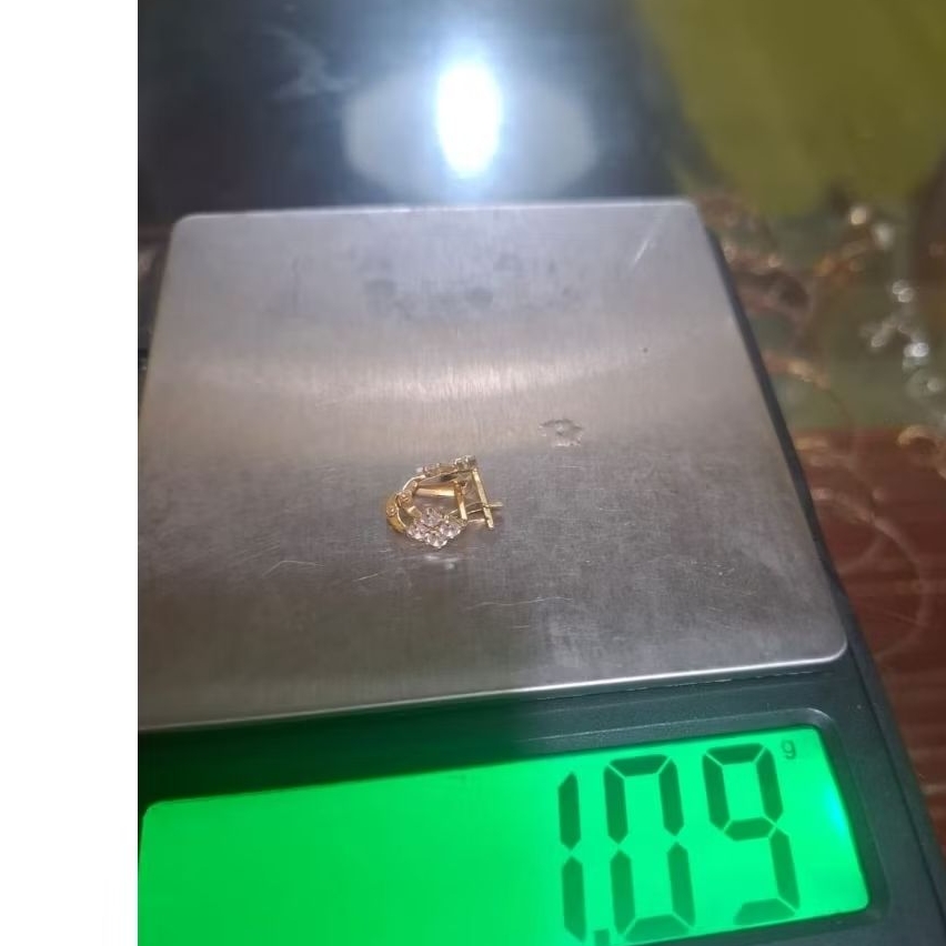 anting jepit - emas 22k - kadar 700-harga murah