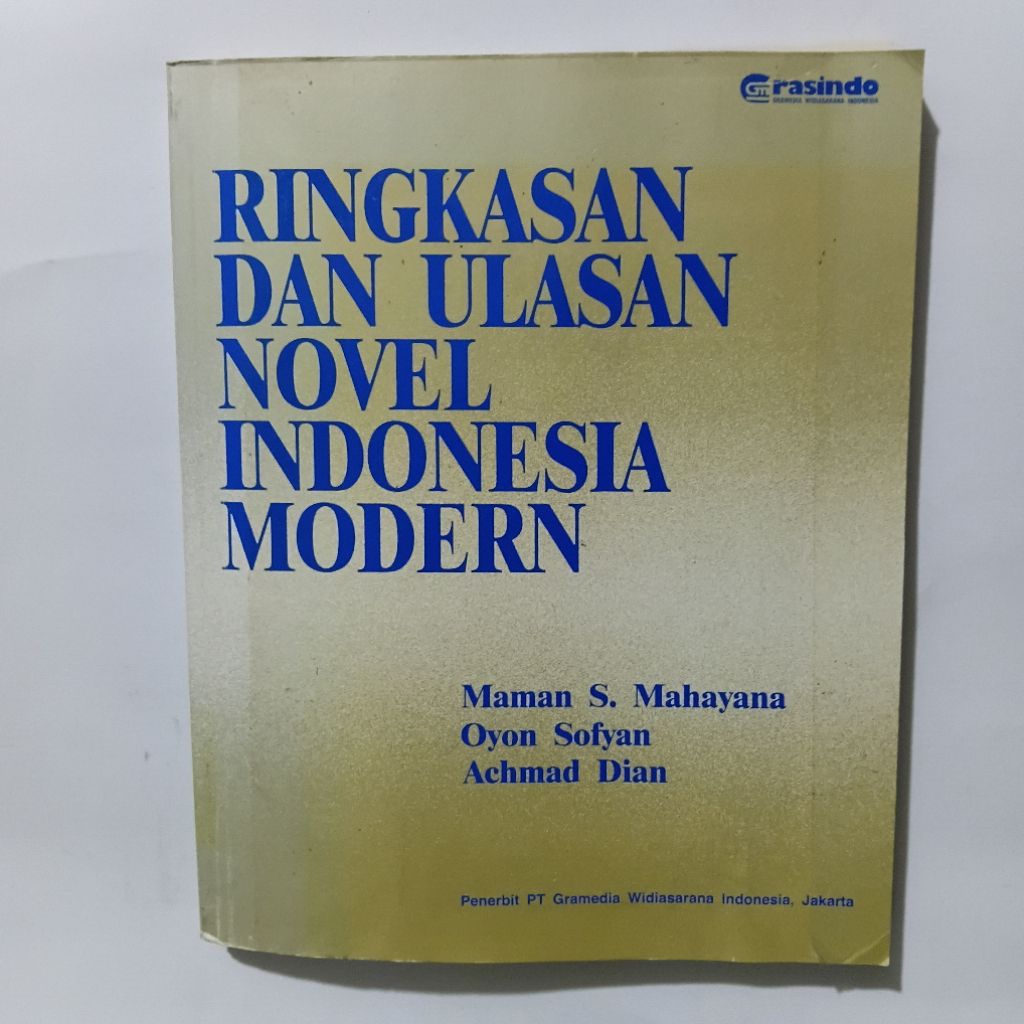 Buku Ringkasan Dan Ulasan Novel Indonesia Modern - Gramedia
