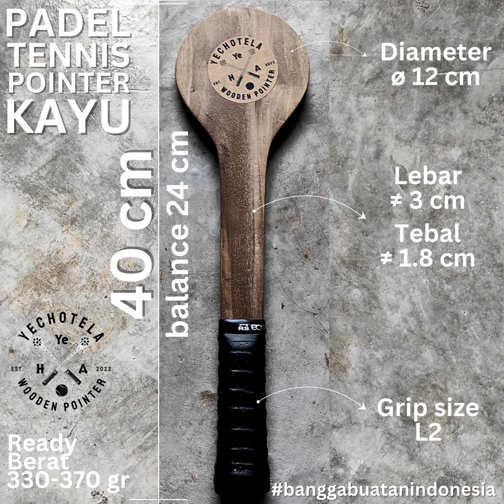 PADEL pointer CIRCLE head 12cm - Raket padel latihan sweetspot