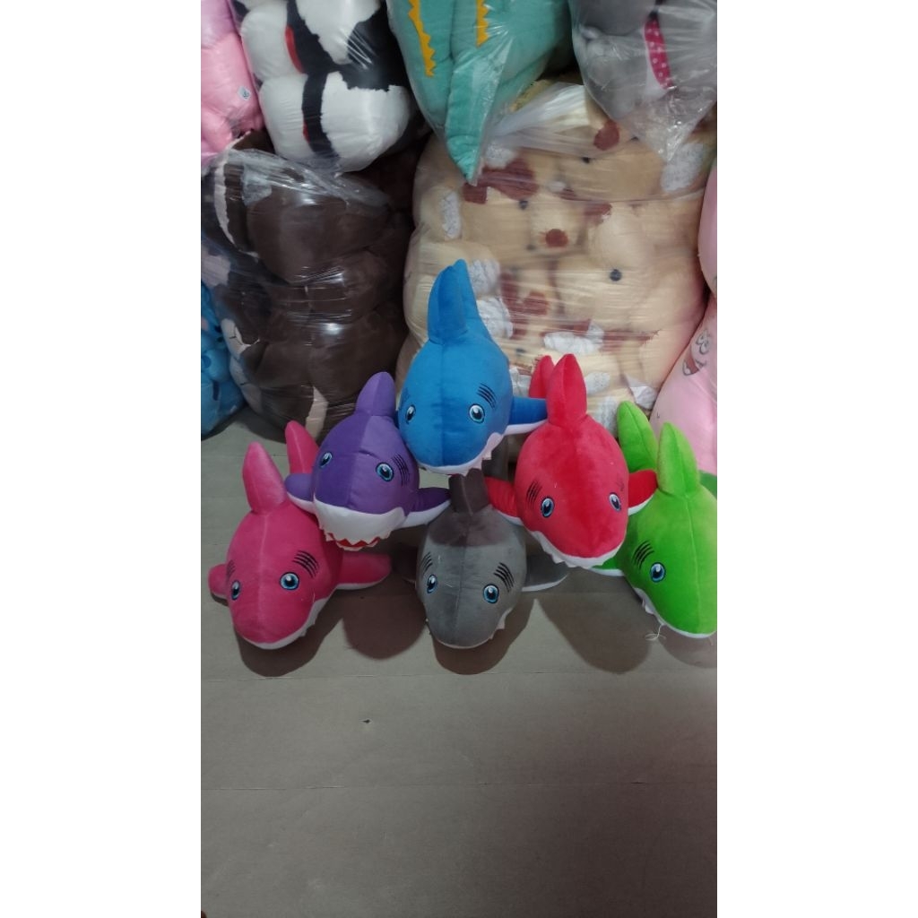 boneka ikan baby sharek lucu bahan pelboa/silikon