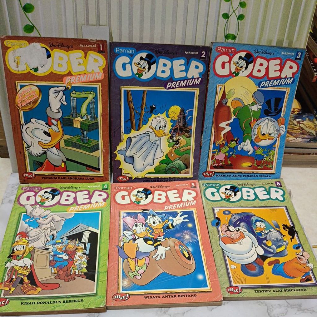 Komik Paman Gober Premium Full set lengkap 1-6 original
