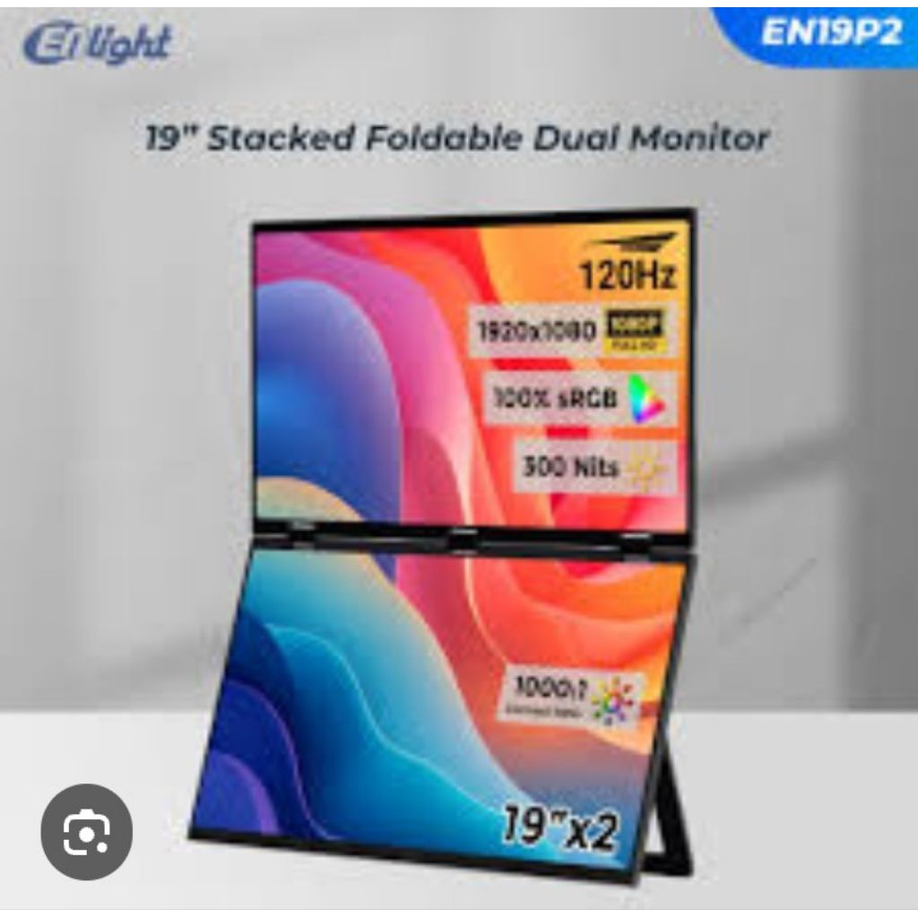 Monitor Portable Enlight LED IPS EN19P2 Dual - Full HD 19" Inch