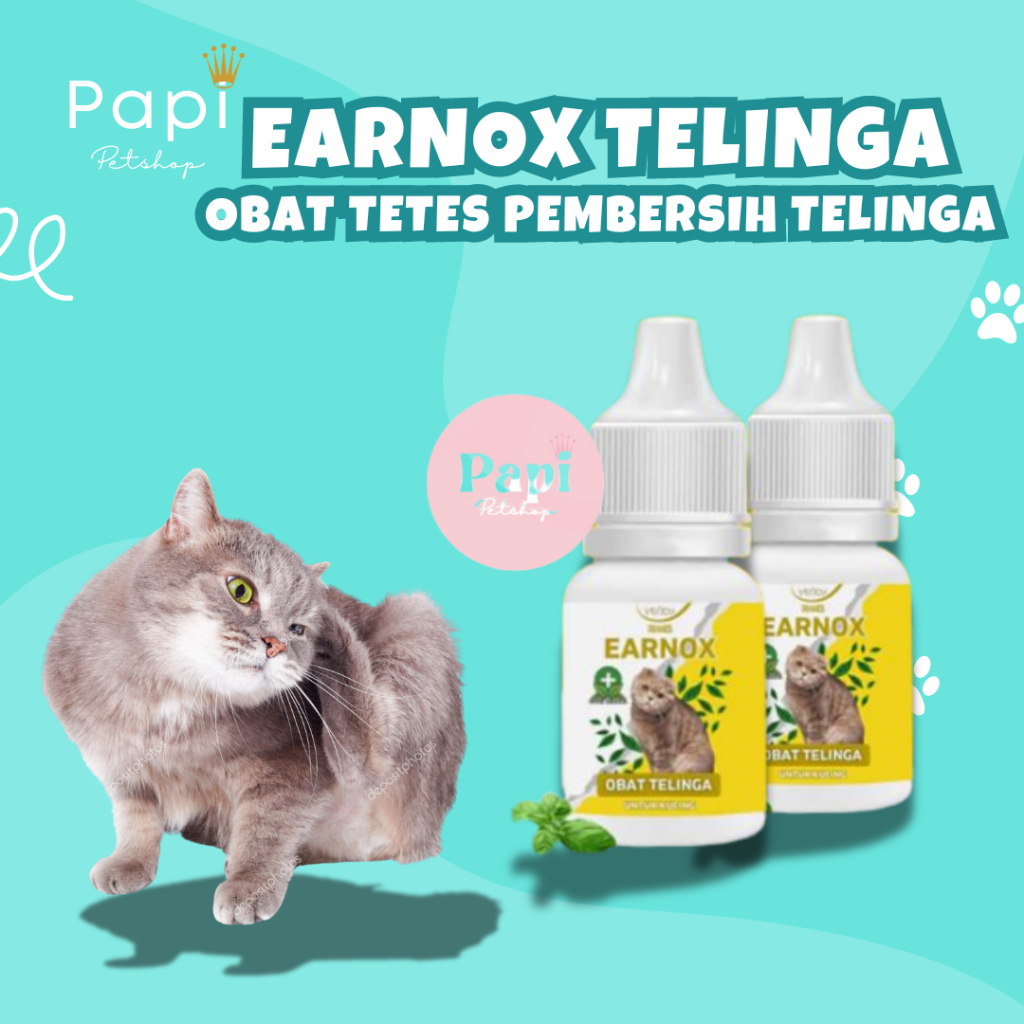 Earnox Obat Kutu Telinga Kucing Obat Tetes Telinga Kotor Hewan Obat Tetes Kuping Kucing Max Earvhy