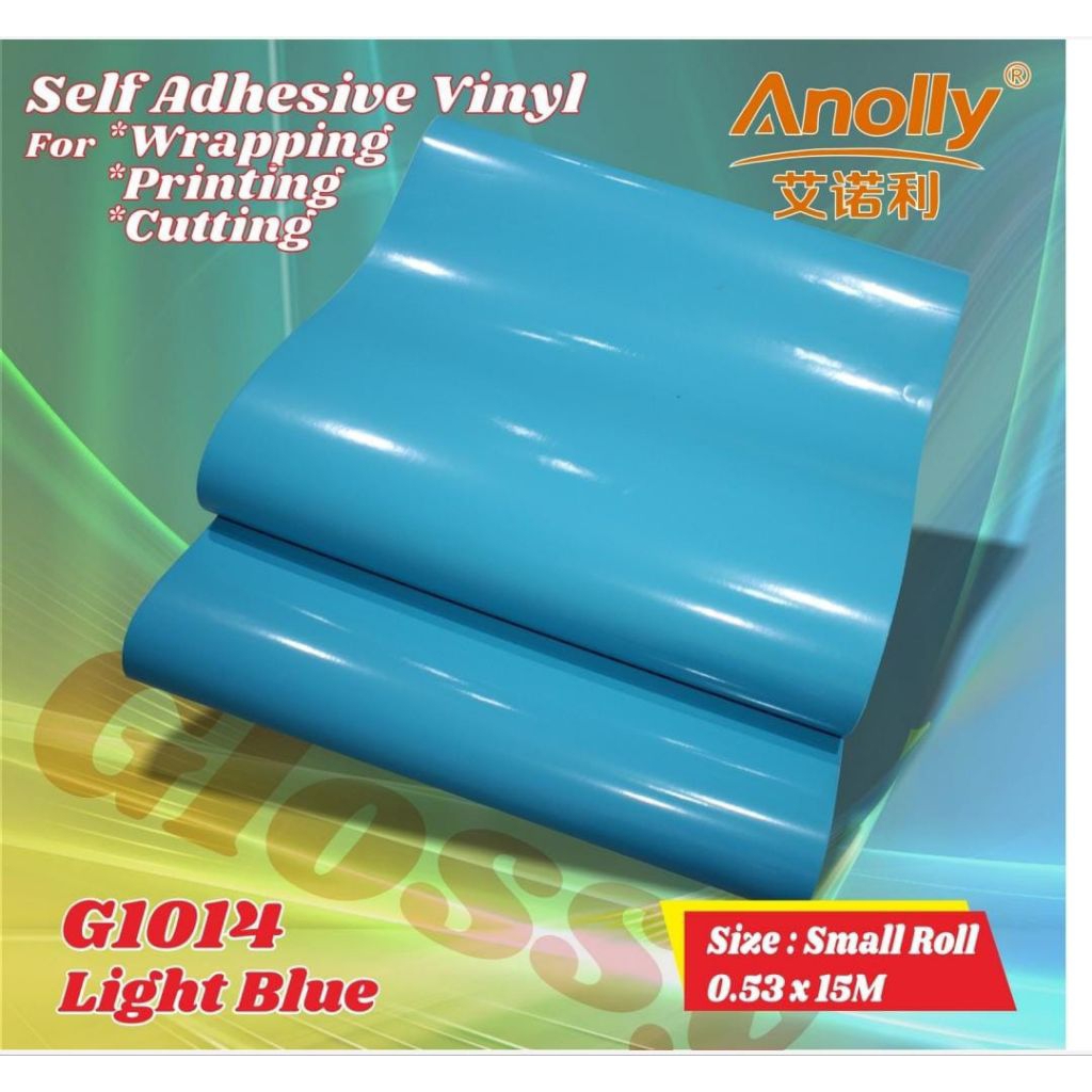 STIKER BIRU MUDA GLOSSY/WALLPAPER STIKER BIRU MUDA GLOSSY/WALLPAPER BIRU MUDA UNTUK MEJA/WALLPAPER S