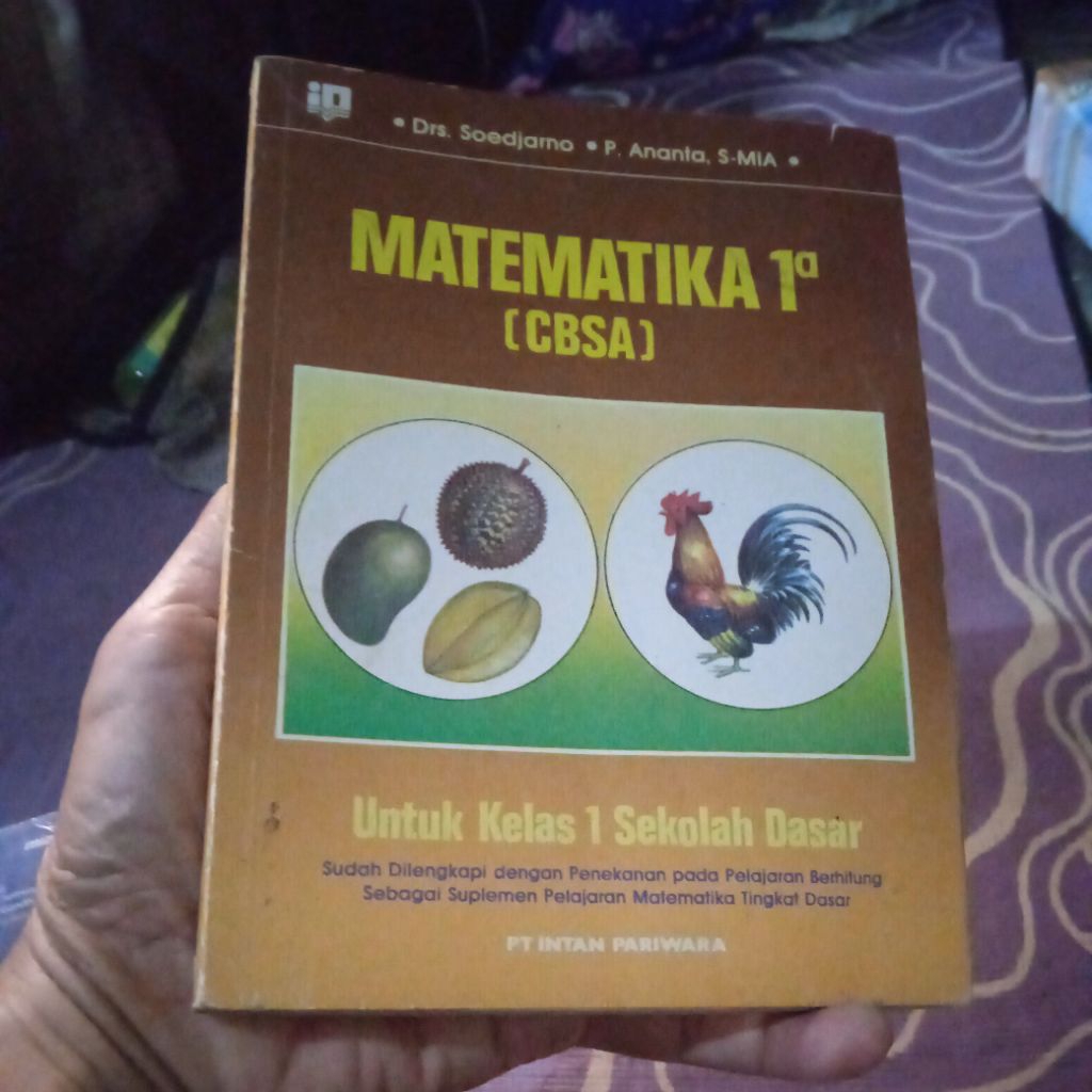 buku Matematika 1a cbsa untuk kelas 1 SD, buku original jadul