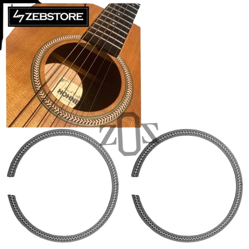 Rosette Kayu Lubang Soundhole Gitar Akustik Arrow Herringbone IB-903A