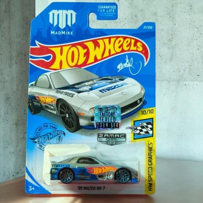 Hotwheels 95 Mazda RX-7 Zamac Factory Sealed rare