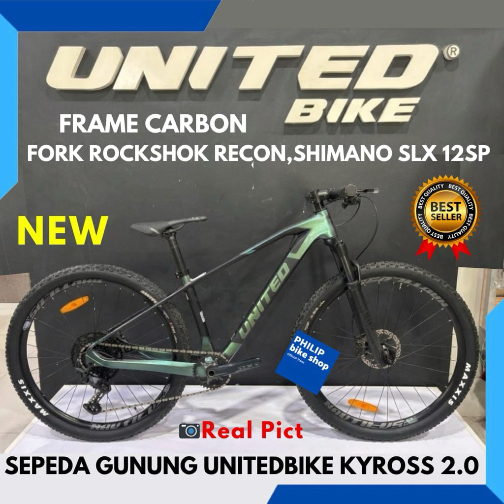 Sepeda Gunung MTB 27.5 United Kyross 2.00 New 12 Speed
