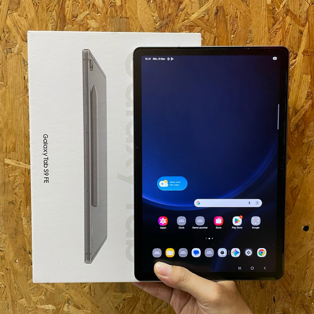 samsung tab s9 fe wifi 6/128gb second bekas mulus fullset original resmi