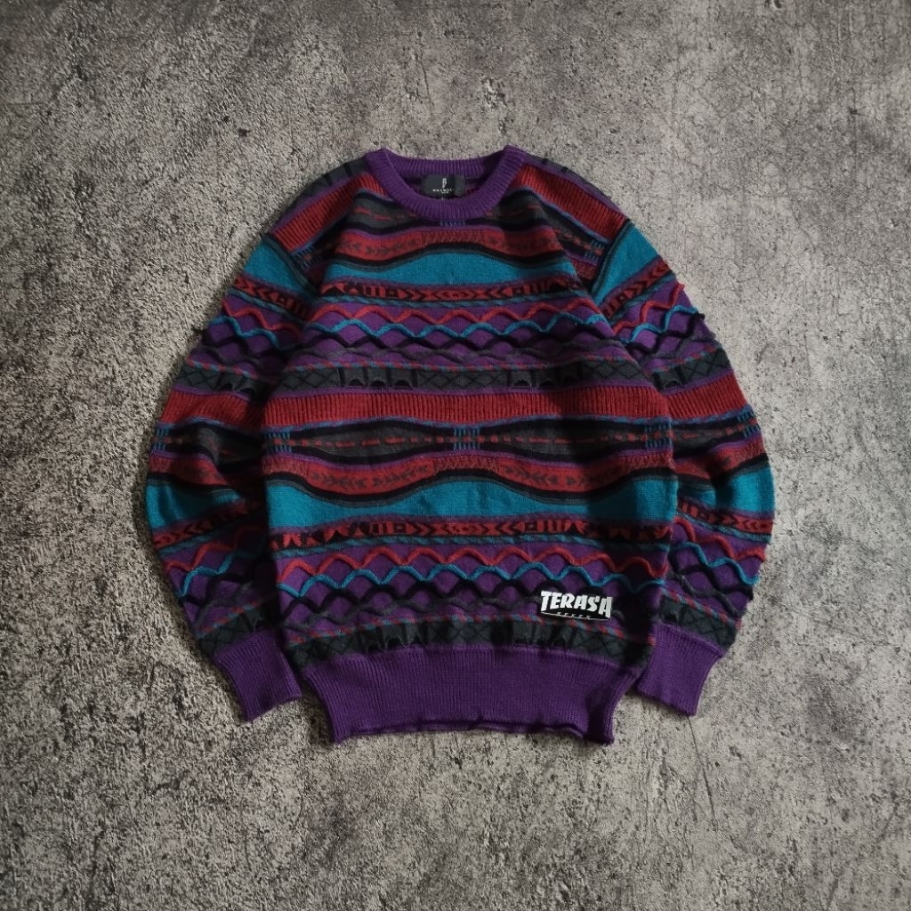 vintage BOSWELL 3D pattern knitwear