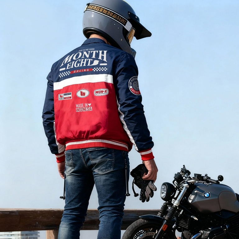 JAKET PRIA NASCAR RACING PARASUT TASLAN PREMIUM JAKET BOMBERS NASCAR PRIA ORIGINAL MONTHEIGHT