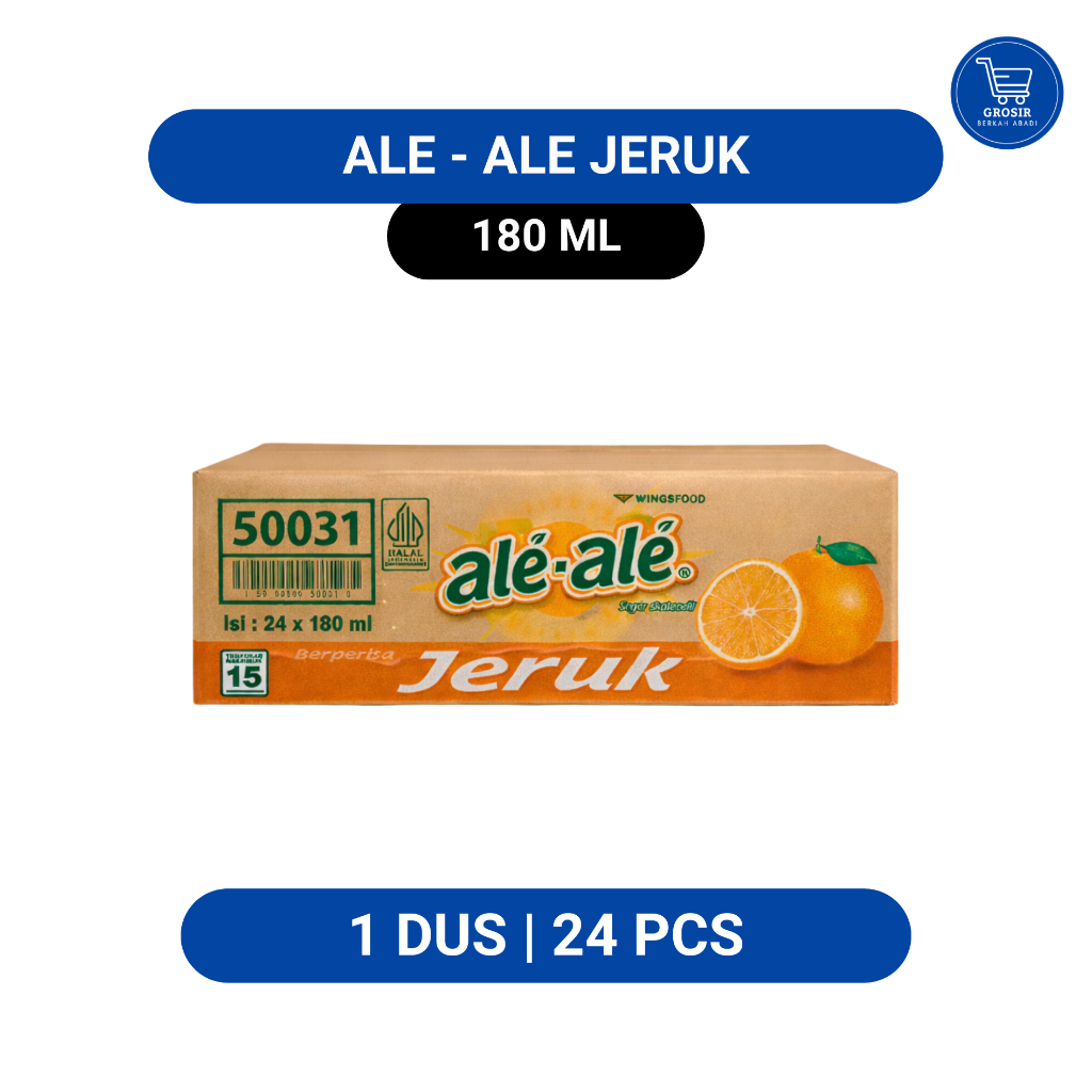 ALE ALE JERUK – 1 DUS (24 Cup) | Minuman Jelly Kelapa | Harga Grosir
