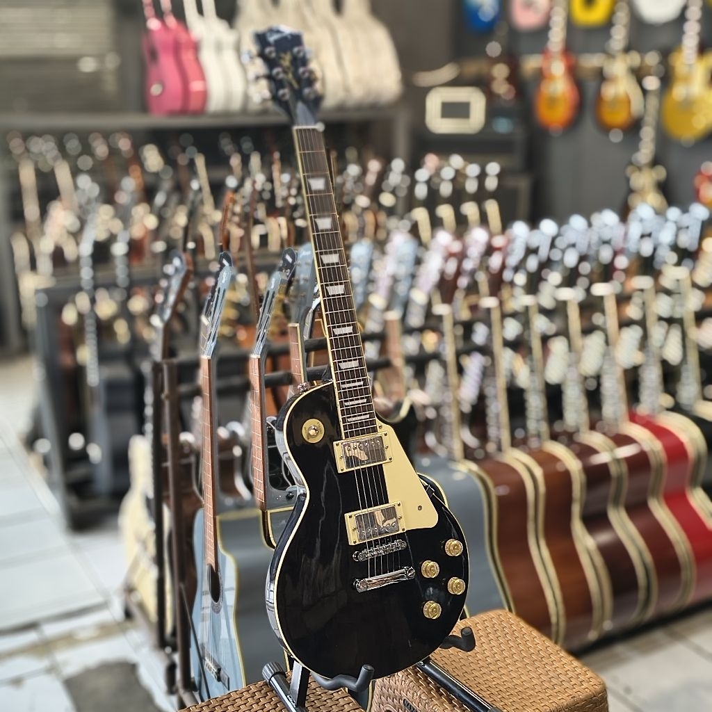 Gitar Elektrik Gibson Les Paul Black Beauty Siap Ngeblues