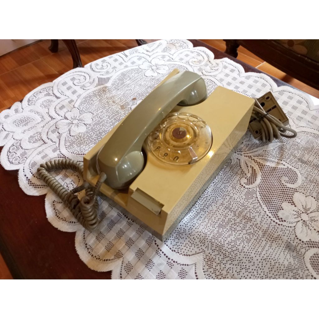 Pesawat Telepon Telpon Putar Kabel jadul antik vintage lawas Tua Retro Kuno l