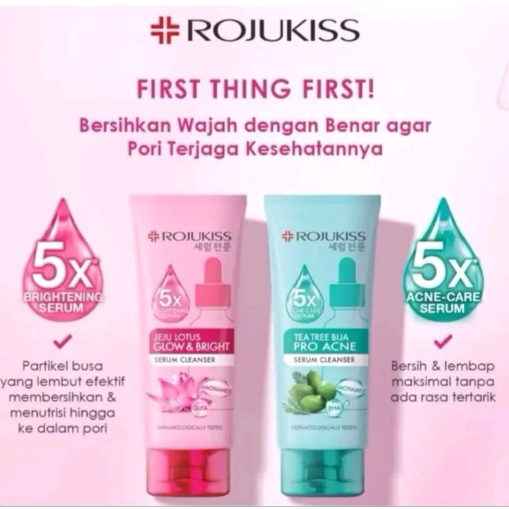 ROJUKISS Serum Cleanser 100ml. Sabun Pembersih Muka