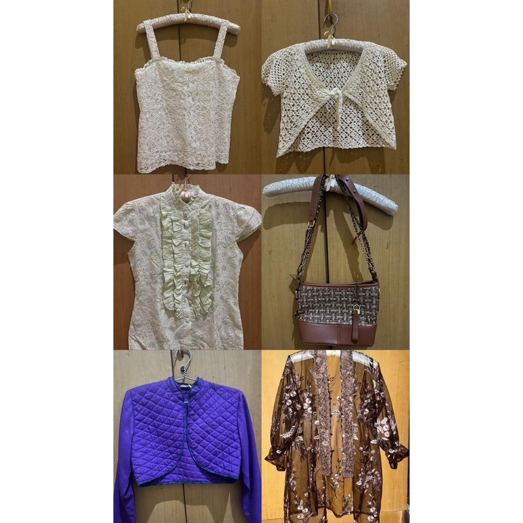 baju,crop,tas,tunik kebaya Preloved