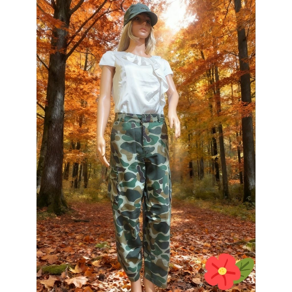 Celana panjang kargo doreng army preloved second bekas