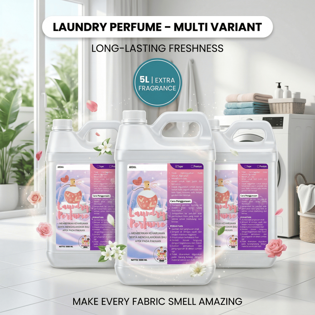 Parfum Laundry Finishing 5 Liter – Pewangi Laundry Wangi Tahan Lama