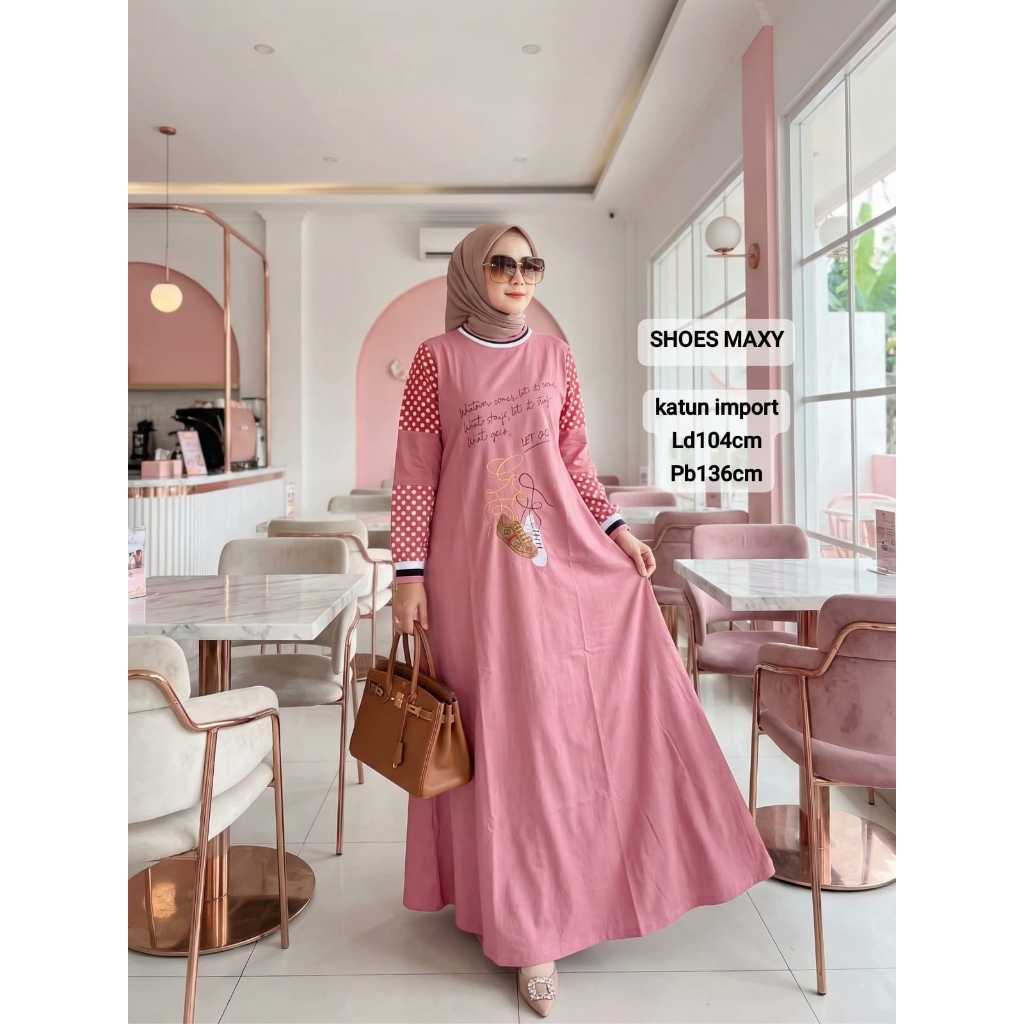 JCS SHE GUCCI MAXY / DRESS MUSLIM KECE / GAMIS KATUN MURAH / DRESS MAXY LUCU / GAMIS REMAJA CASUAL