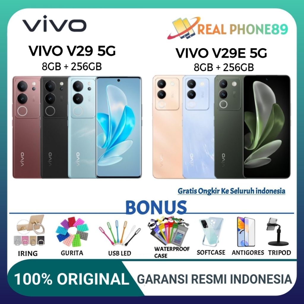 VIVO V29 5G RAM 8/256GB | VIVO V29E 5G 8/256GB NFC GARANSI RESMI VIVO