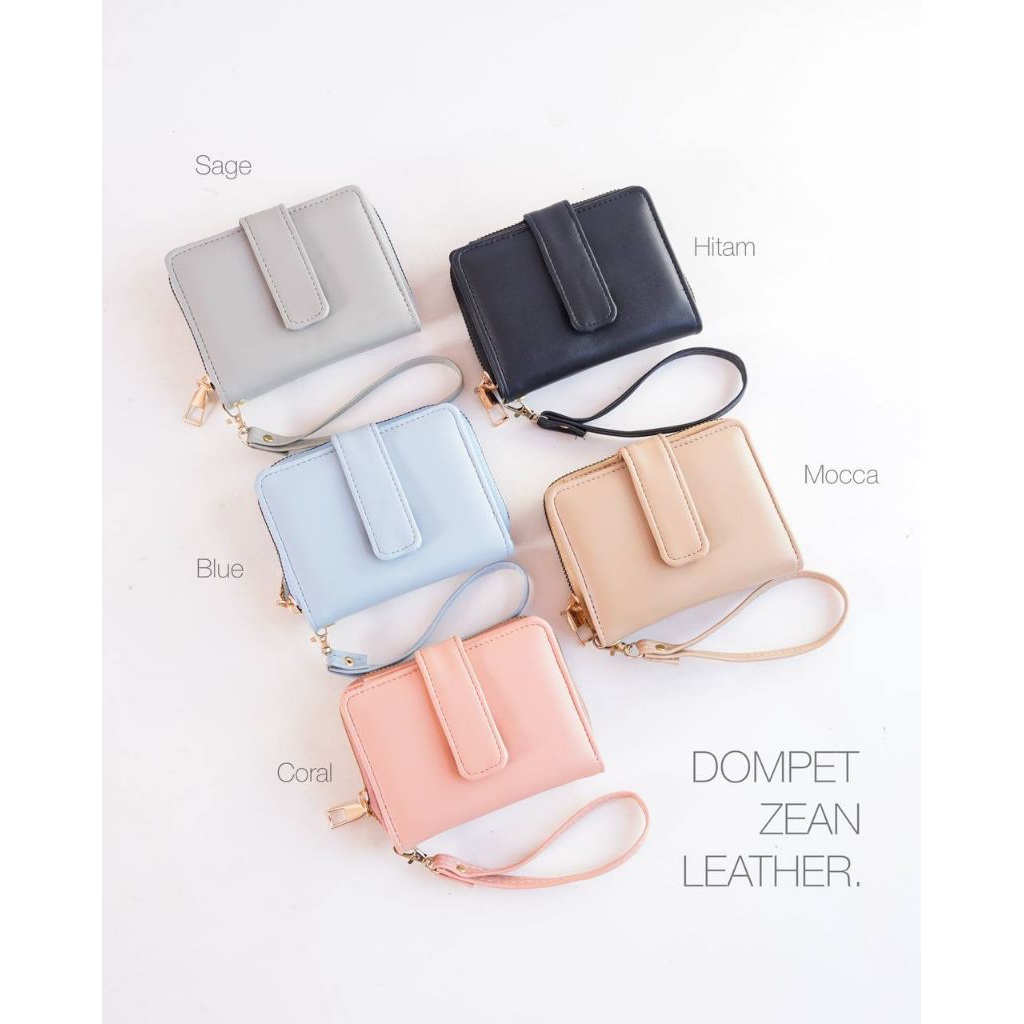 Dompet Kecil Wanita Zean Leather - Dompet Korea Style Tali Tangan Bahan Kulit Sintetis Berkualitas