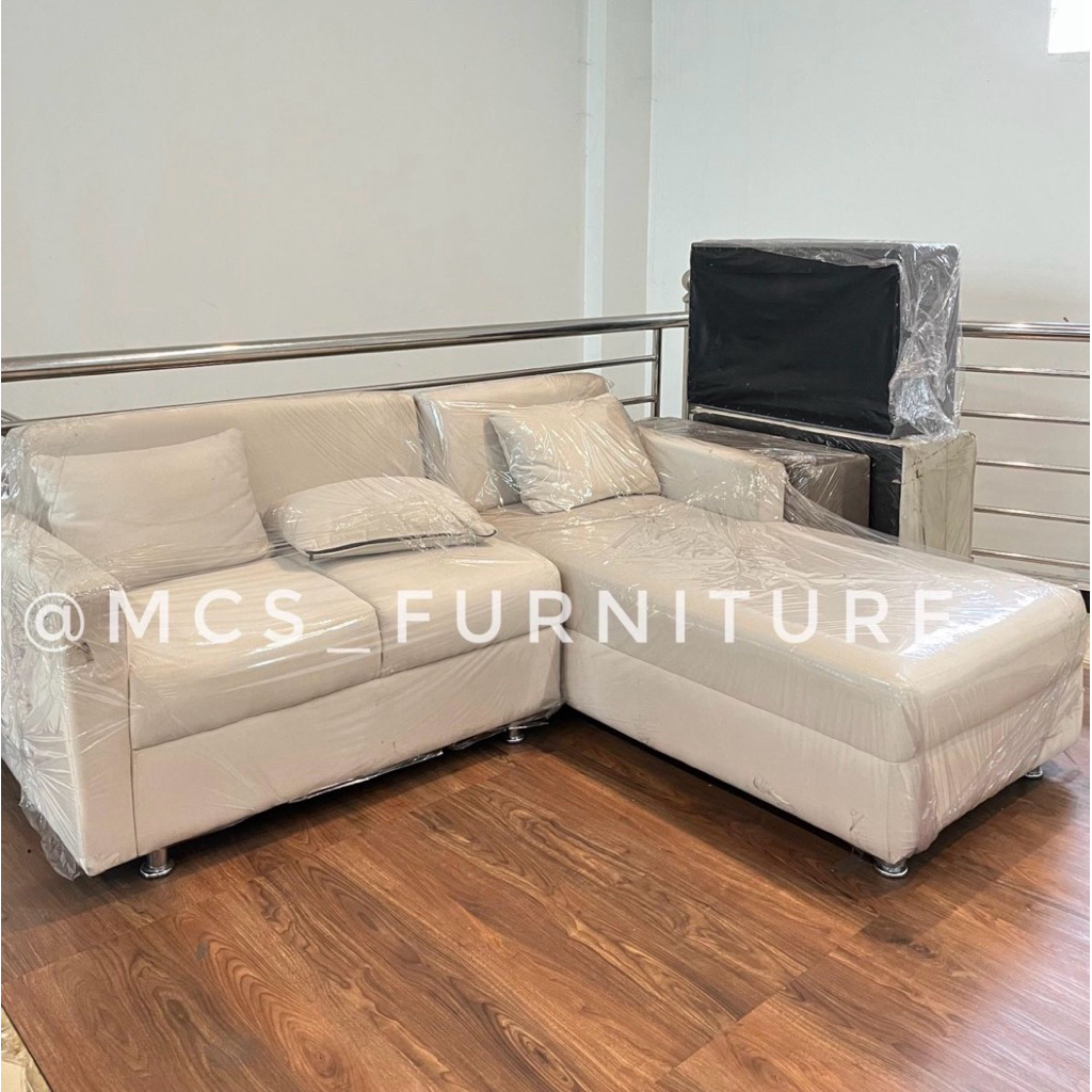 Sofa Retro Sudut L Santai Putus  Mebel Furniture MCS Semarang Kendal Demak